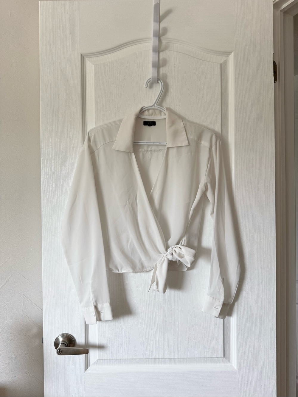 Lucca chiffon tie blouse